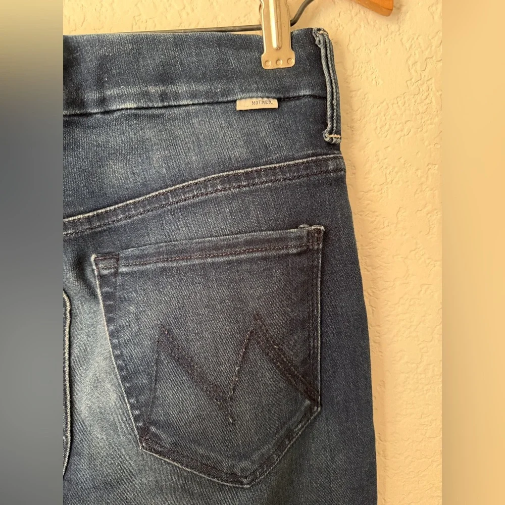 MOTHER The Looker Ankle Fray High Waisted Jeans Size 26 - Picture 7 of 10